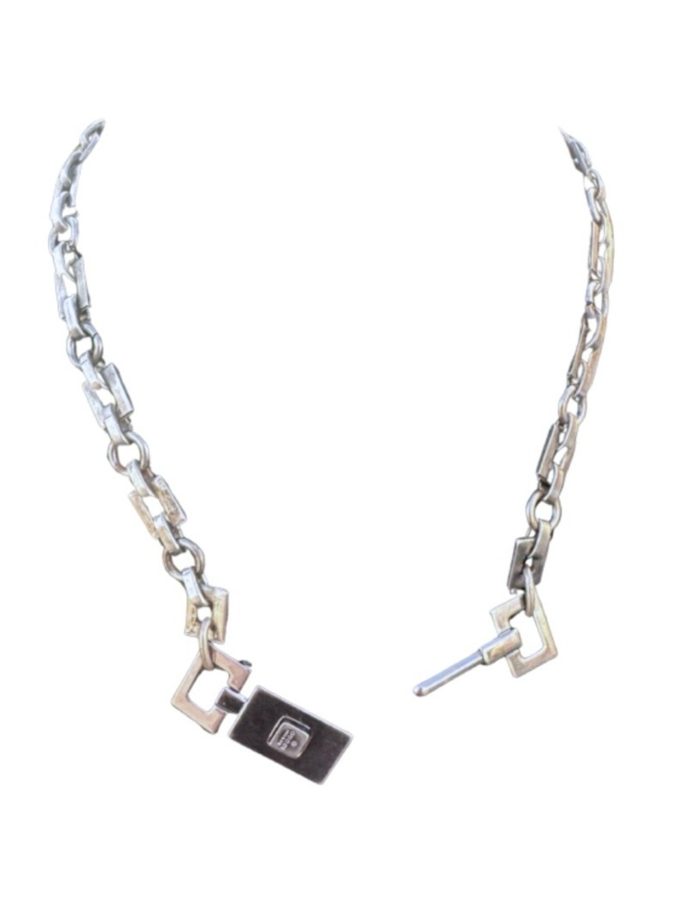 Upcycled Jackie O’ Gucci Piston Lock Necklace - Picture 12 of 14